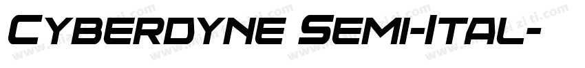 Cyberdyne Semi-Ital字体转换